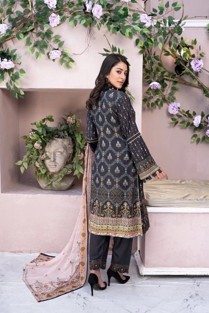 Munira Jacquard Linen 3 Piece Suit MUN459