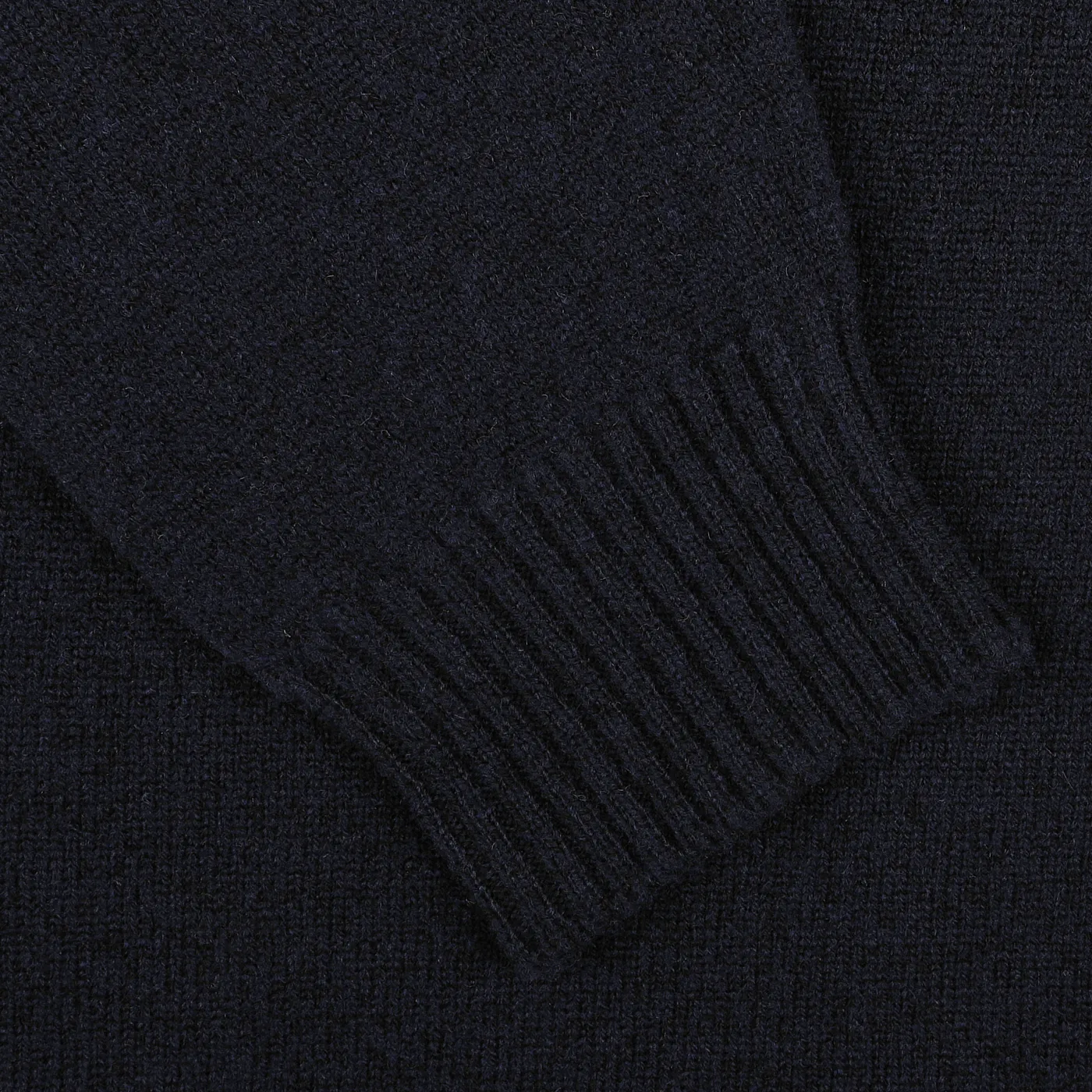 Navy Crewneck Lambswool Sweater