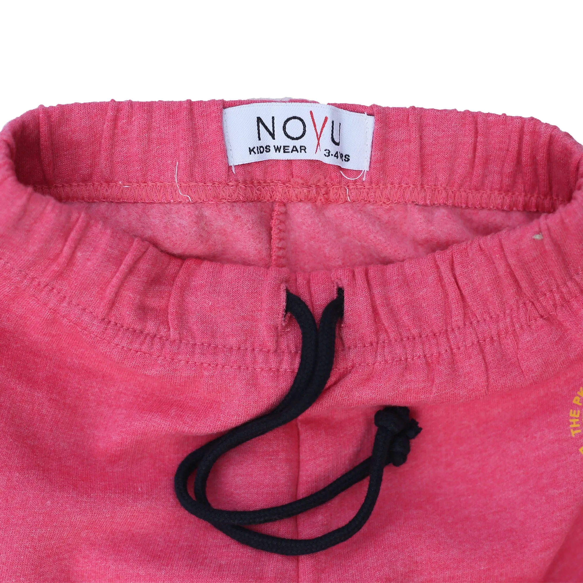 N.O.V.U - Kids 'Pink' Elasticated waist band with draw Fleece Trousers NX1182