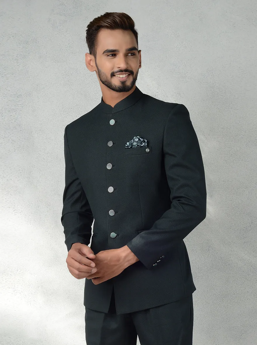 Olive Green Jodhpuri Suit | JadeBlue