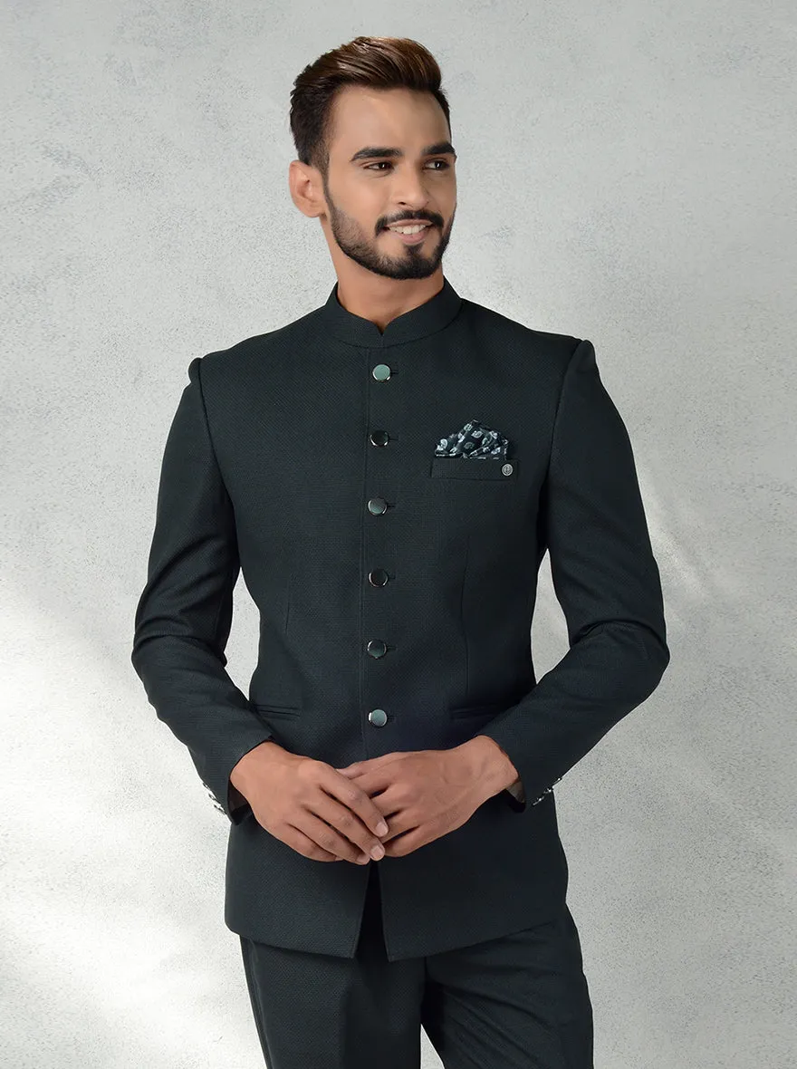 Olive Green Jodhpuri Suit | JadeBlue