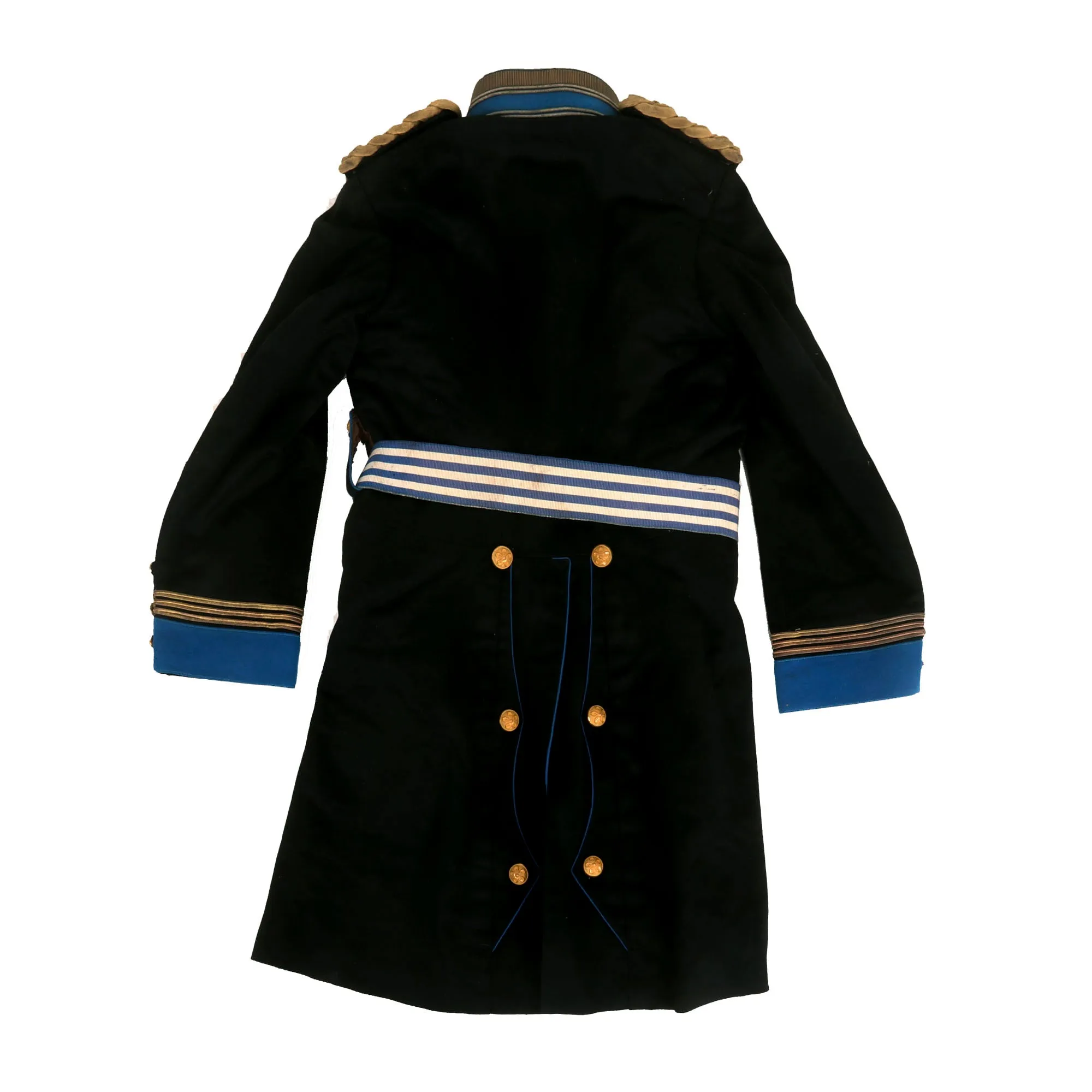 Original Japanese WWII Captain’s Army Aviation Parade Dress Uniform with Lt. Colonel’s Shoulder Boards with Cap & Plume & Sash