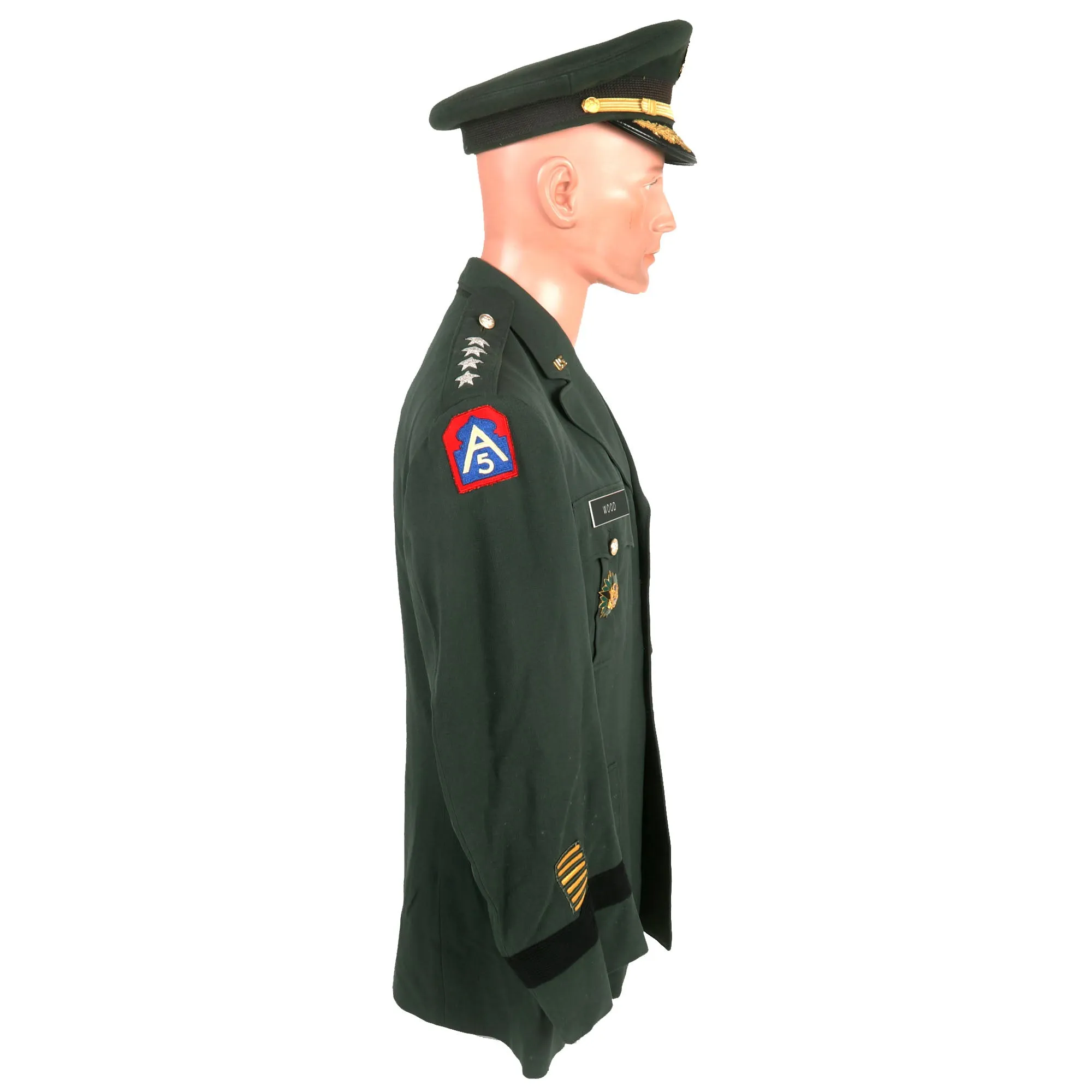 Original U.S. Vietnam War Army General Robert Jefferson Wood Class A Green Service Uniform - “Founding Father” of NATO and SHAP - with Extensive Research