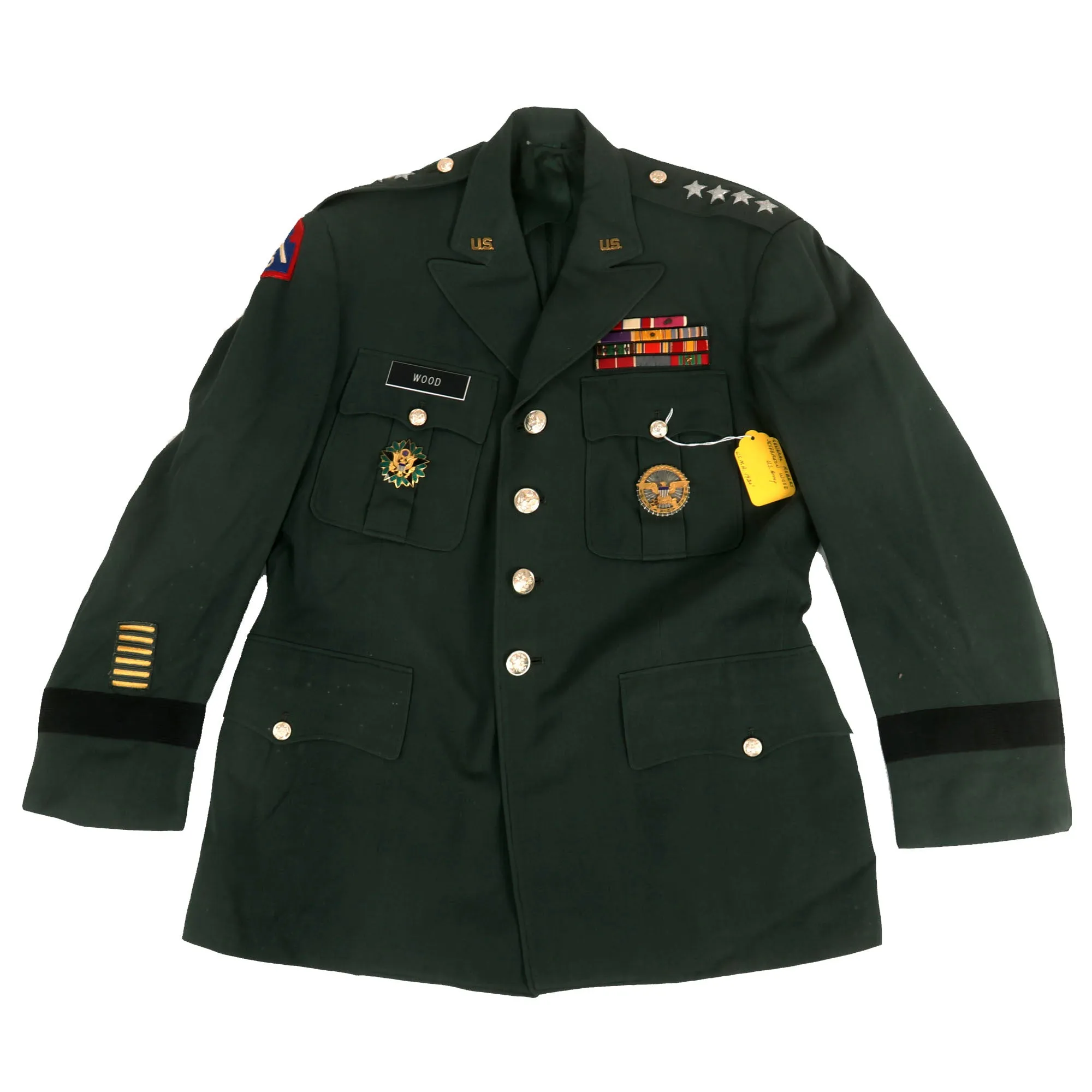 Original U.S. Vietnam War Army General Robert Jefferson Wood Class A Green Service Uniform - “Founding Father” of NATO and SHAP - with Extensive Research