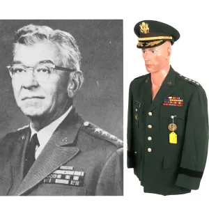 Original U.S. Vietnam War Army General Robert Jefferson Wood Class A Green Service Uniform - “Founding Father” of NATO and SHAP - with Extensive Research