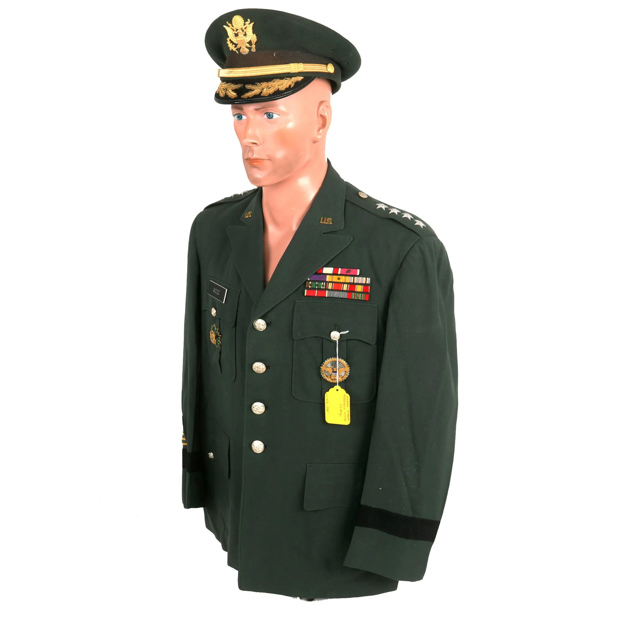 Original U.S. Vietnam War Army General Robert Jefferson Wood Class A Green Service Uniform - “Founding Father” of NATO and SHAP - with Extensive Research