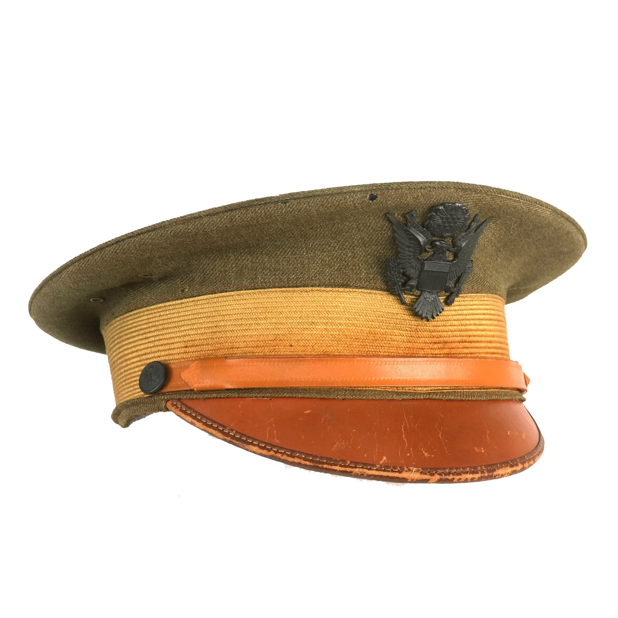 Original U.S. WWI M1910 Army Officer’s Visor Cap - Size 7 1/4