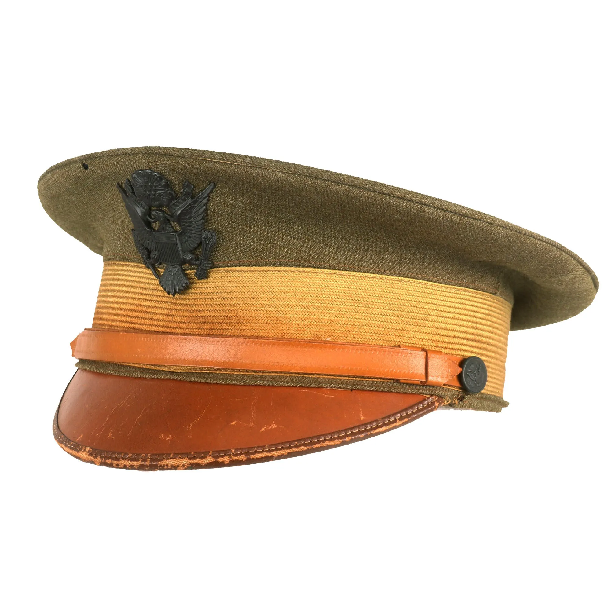 Original U.S. WWI M1910 Army Officer’s Visor Cap - Size 7 1/4