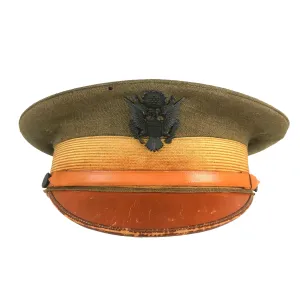 Original U.S. WWI M1910 Army Officer’s Visor Cap - Size 7 1/4