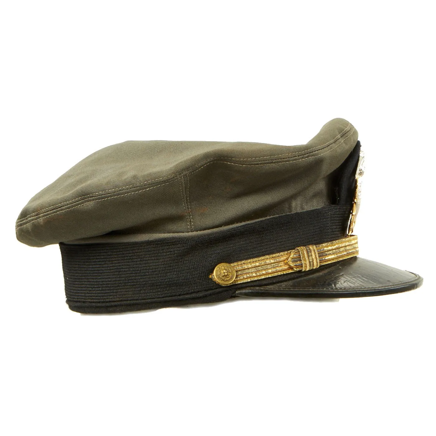 Original U.S. WWII Named Navy Chaplain Officer Grey Uniform Set - Coat, Trousers, Visor Cap & Overseas Caps