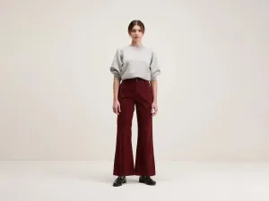 Park flared trousers (242 / W / GRENAT)