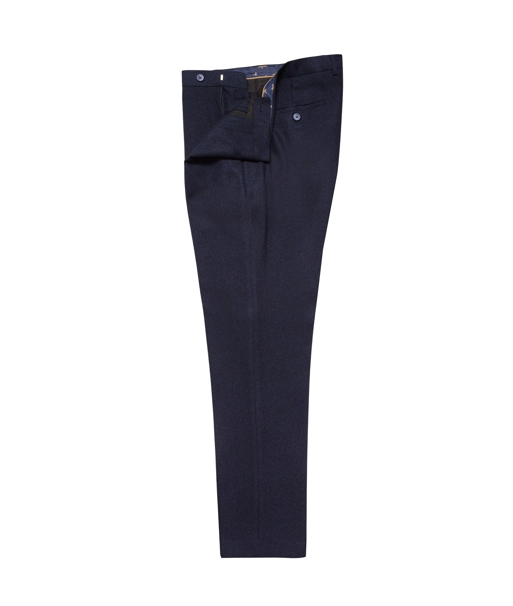 Plain Smart Trousers - Navy