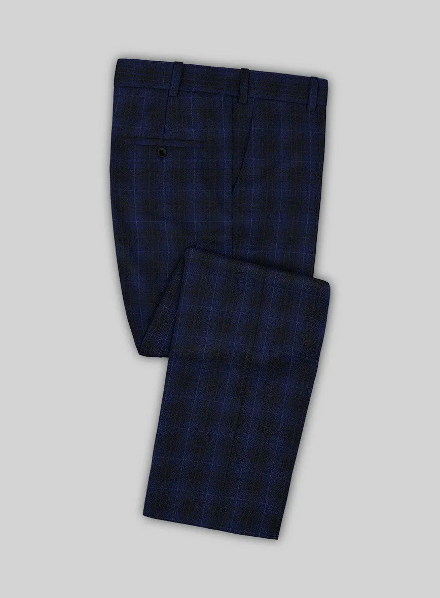 Reda Ballio Blue Checks Wool Suit