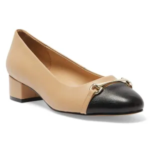 Rita Heel in Black And Camel Leather