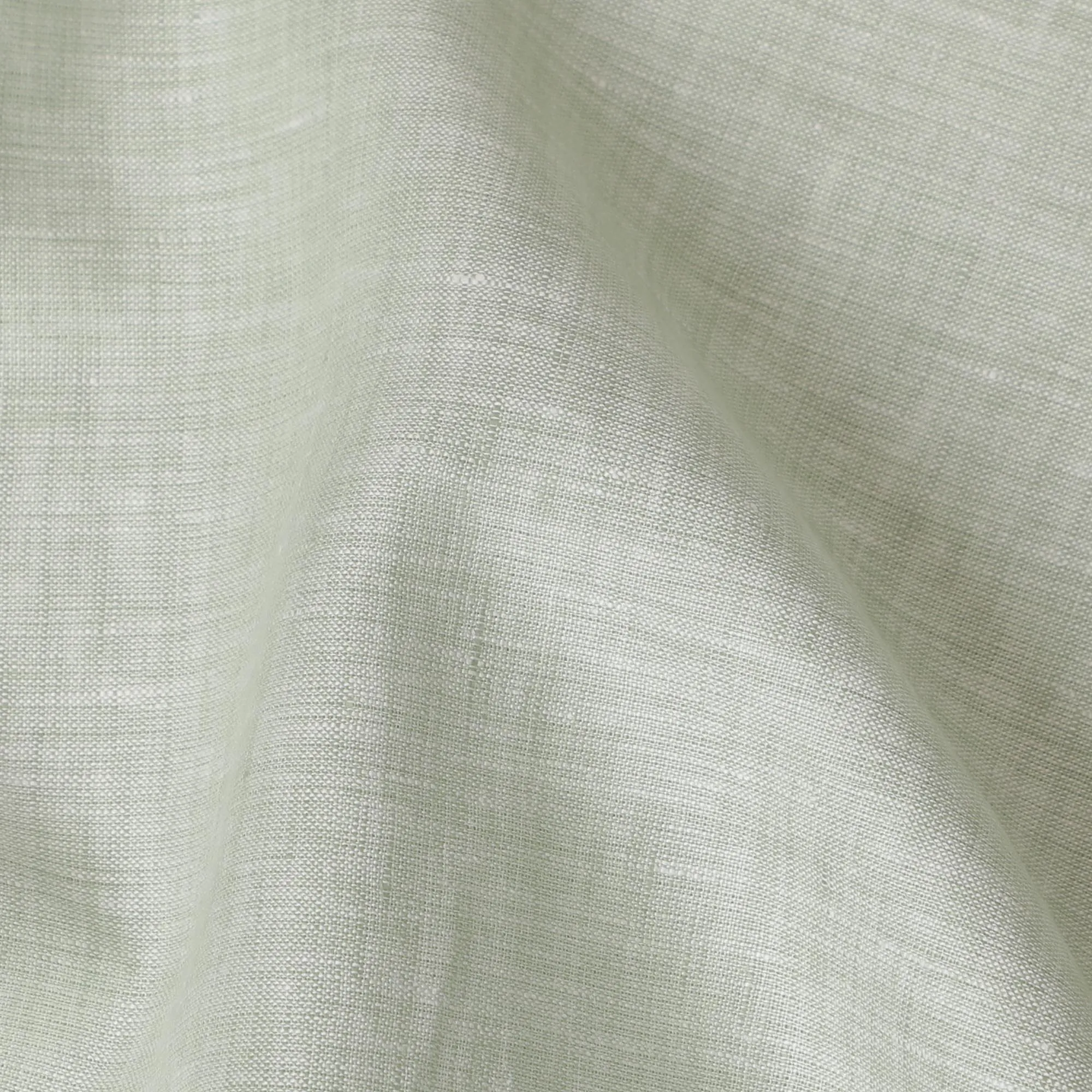 Sage Green Plain Premium Pure Linen Fabric - 60 Lea Quality, 140 cm Width-D19934