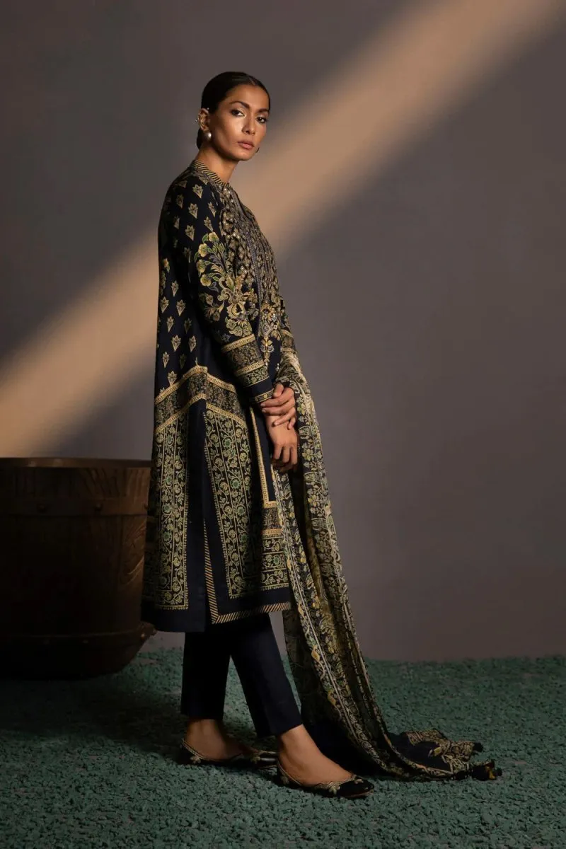 Sapphire Embroidered Khaddar 3 Piece Suit SAP108