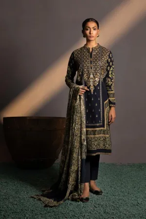 Sapphire Embroidered Khaddar 3 Piece Suit SAP108