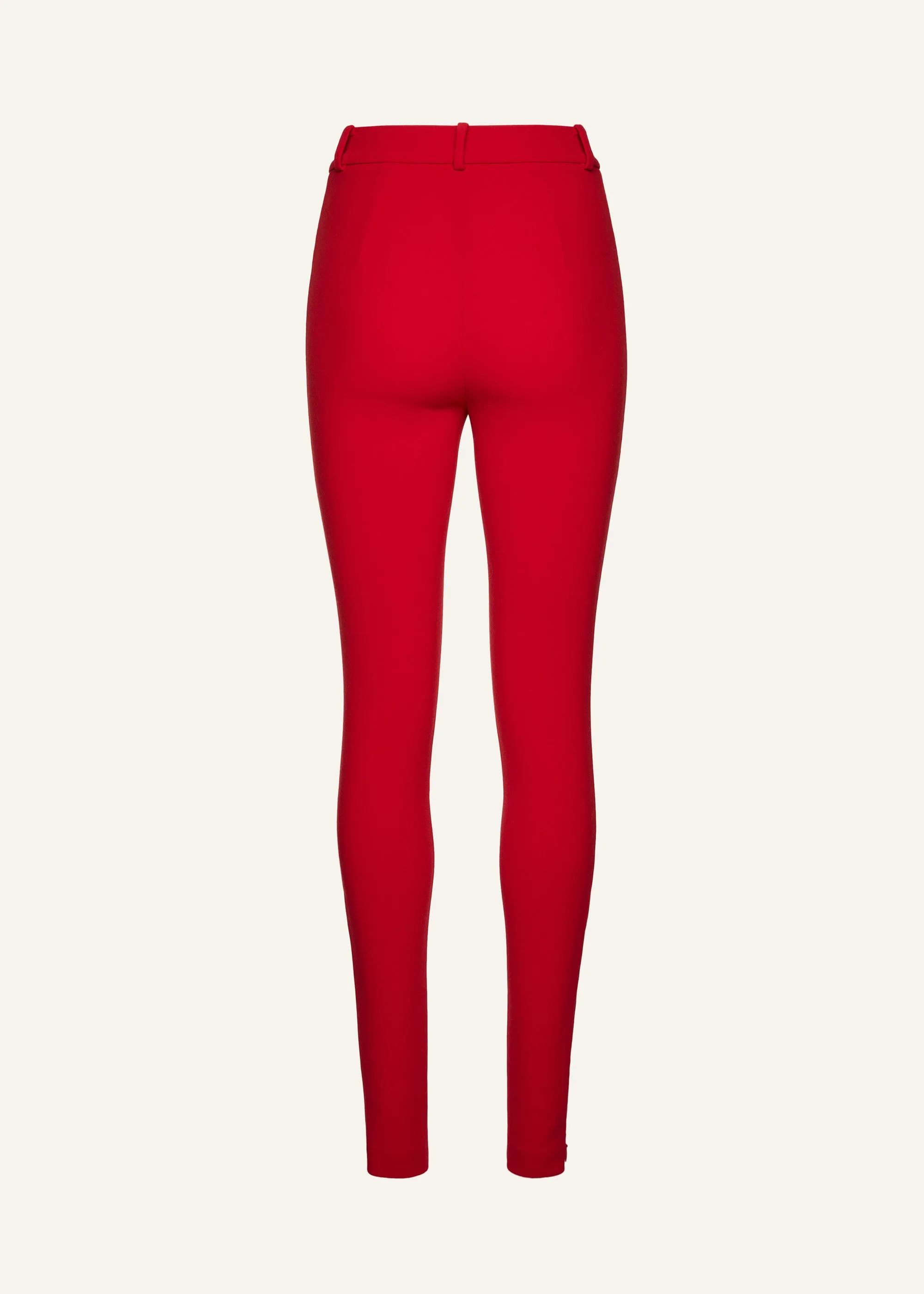 Skinny tailored trousers in red