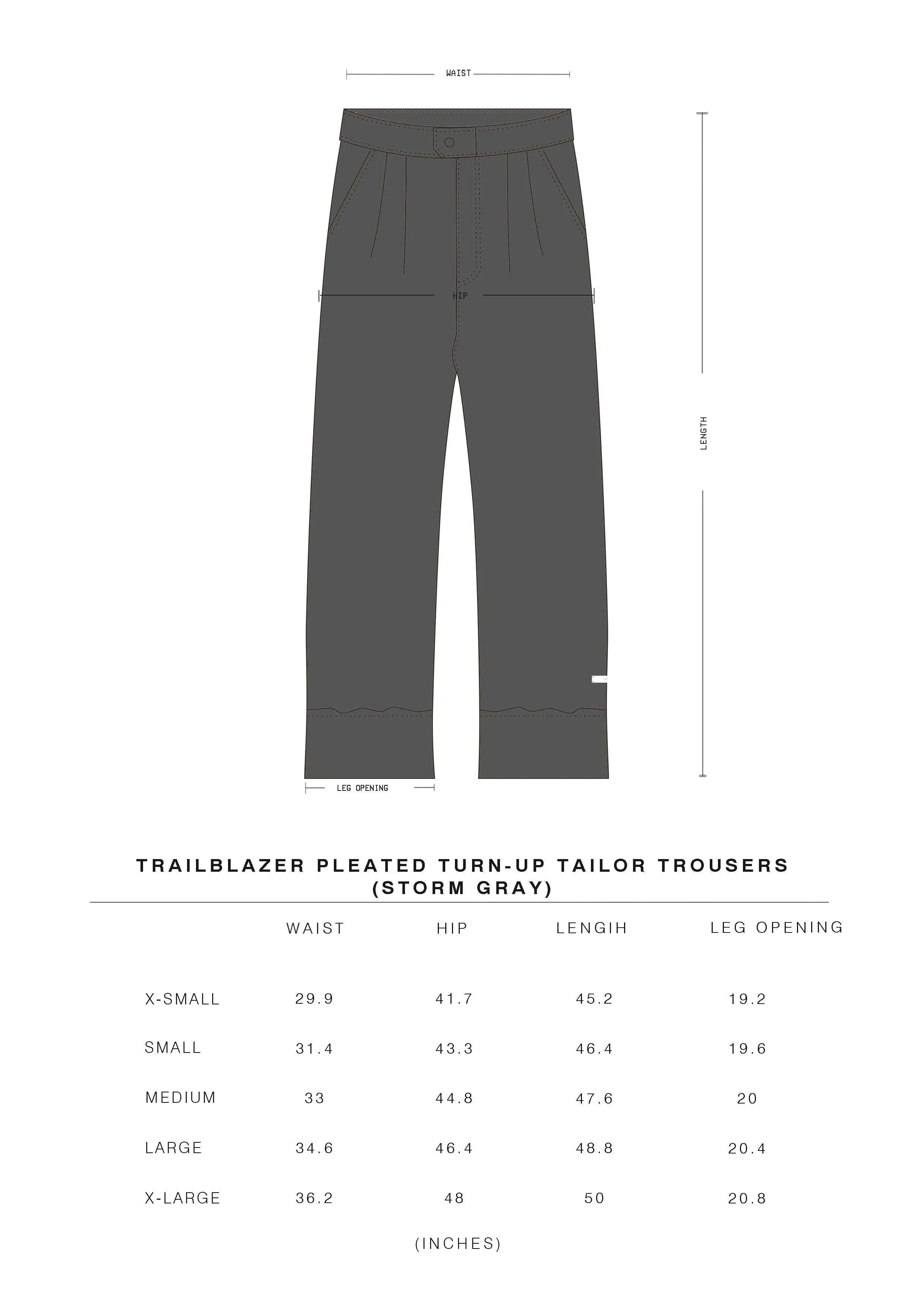 Staff Uniform Trailblazer Pleated Turn-Up Tailor Trousers