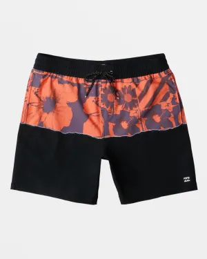 Sundays Layback 17" Volley Shorts - Warm Red