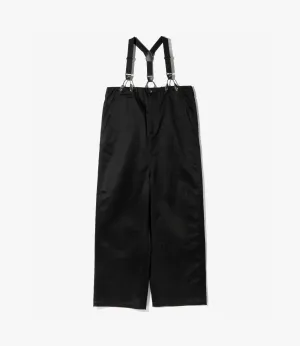 Suspender Pants – Black Chino Cloth