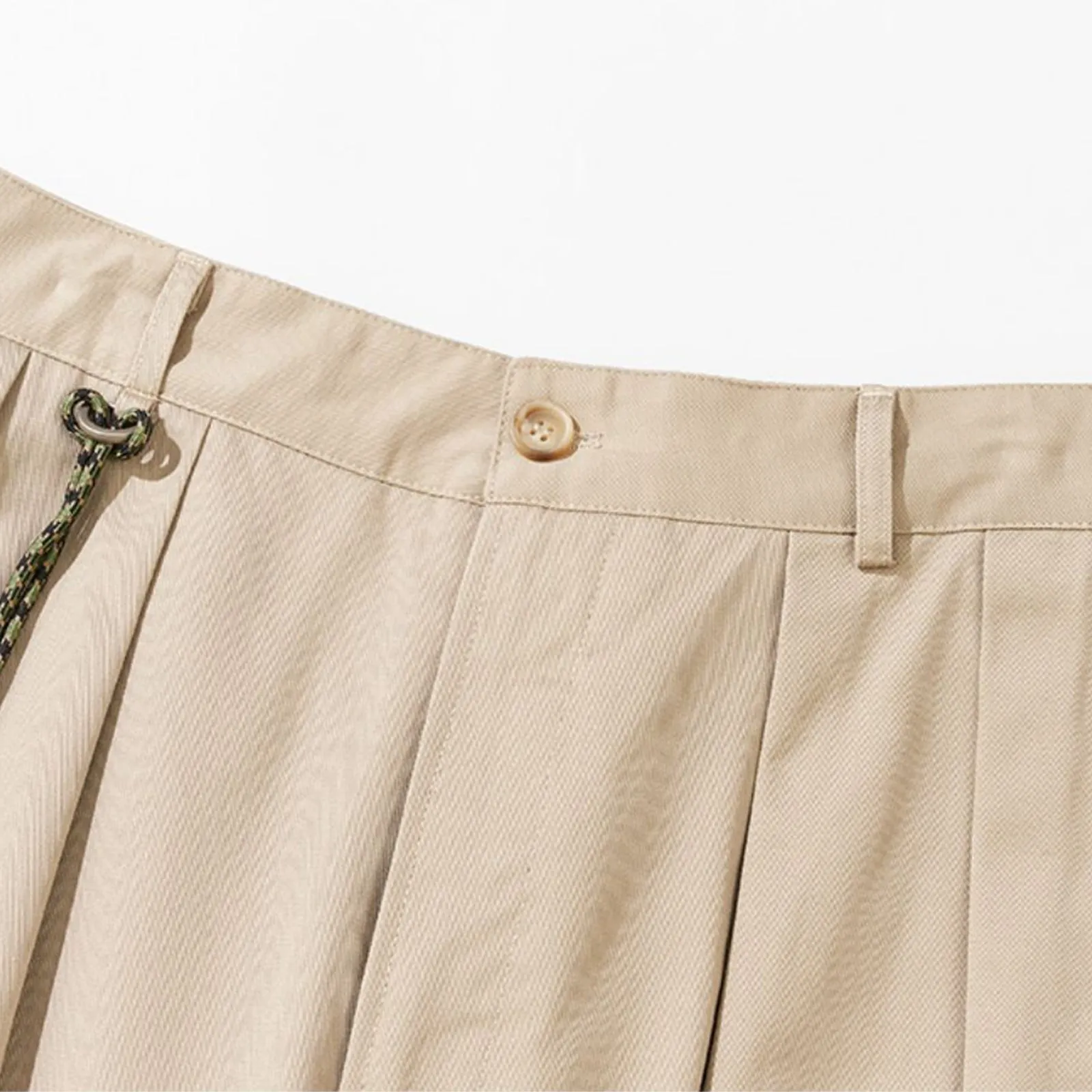 Tapered Pants Japanese Loose Trousers Casual Pants Multi-pocket Lanyard Khaki