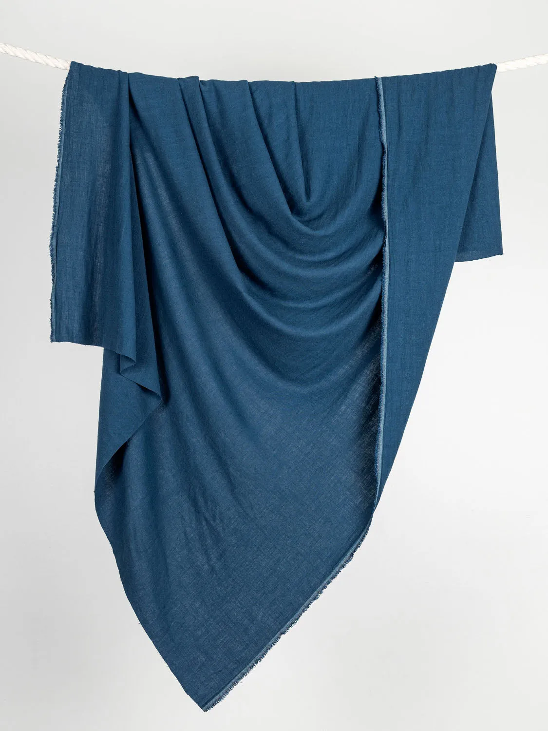 Textured Viscose Linen - Deep Teal