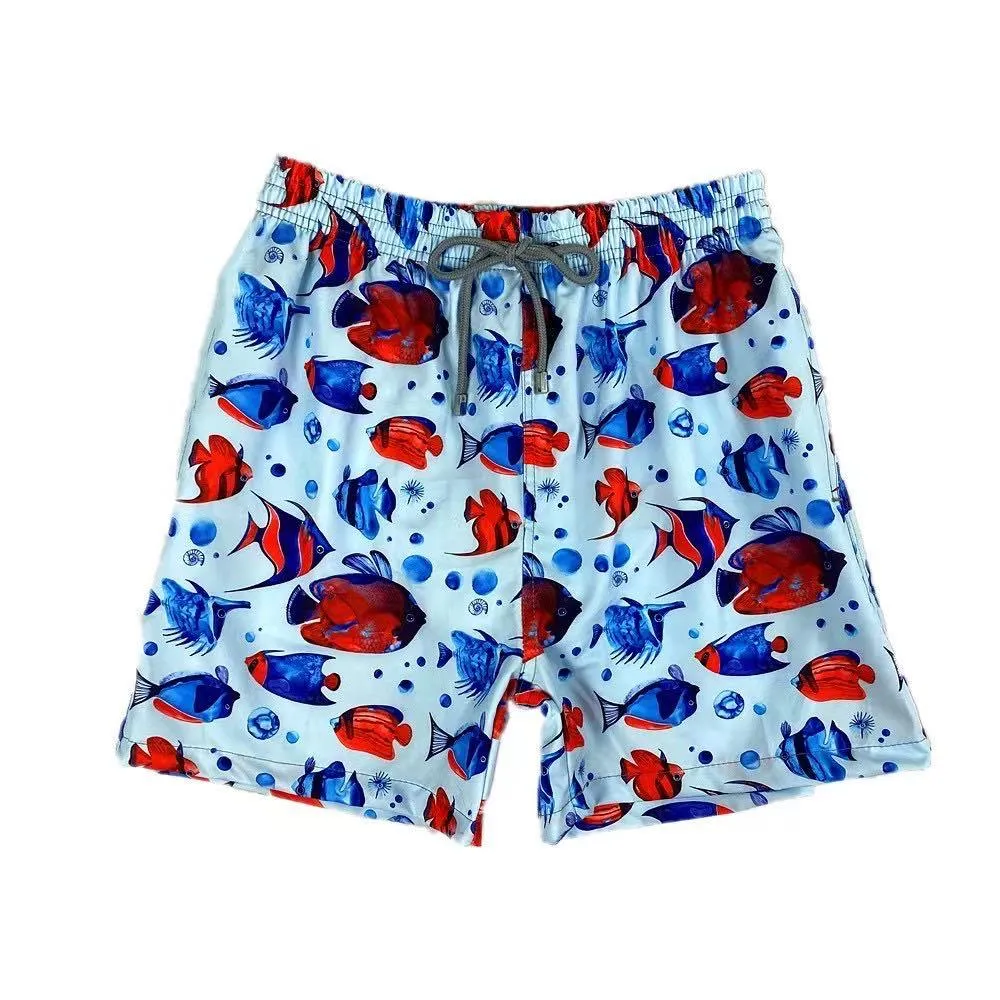 Vilebre Modern Essentials  Fish Print Short