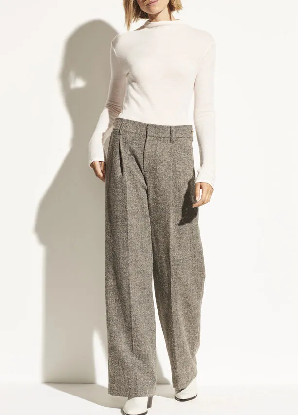 Vince - Pebble Texture Wide Leg Pant in Graphite