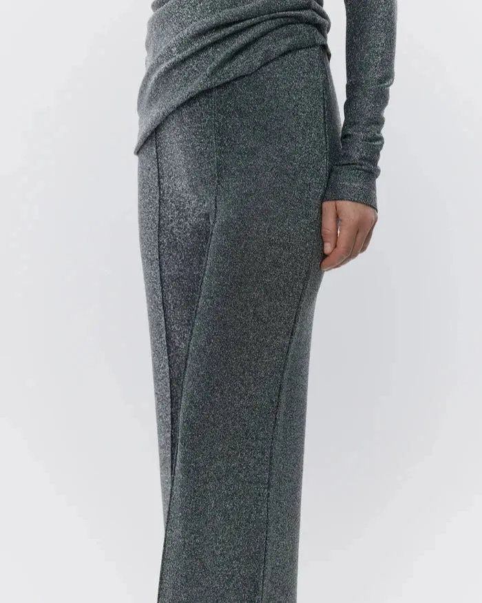 WAGNER SHIMMER INTERLOCK PANTS | SILVER