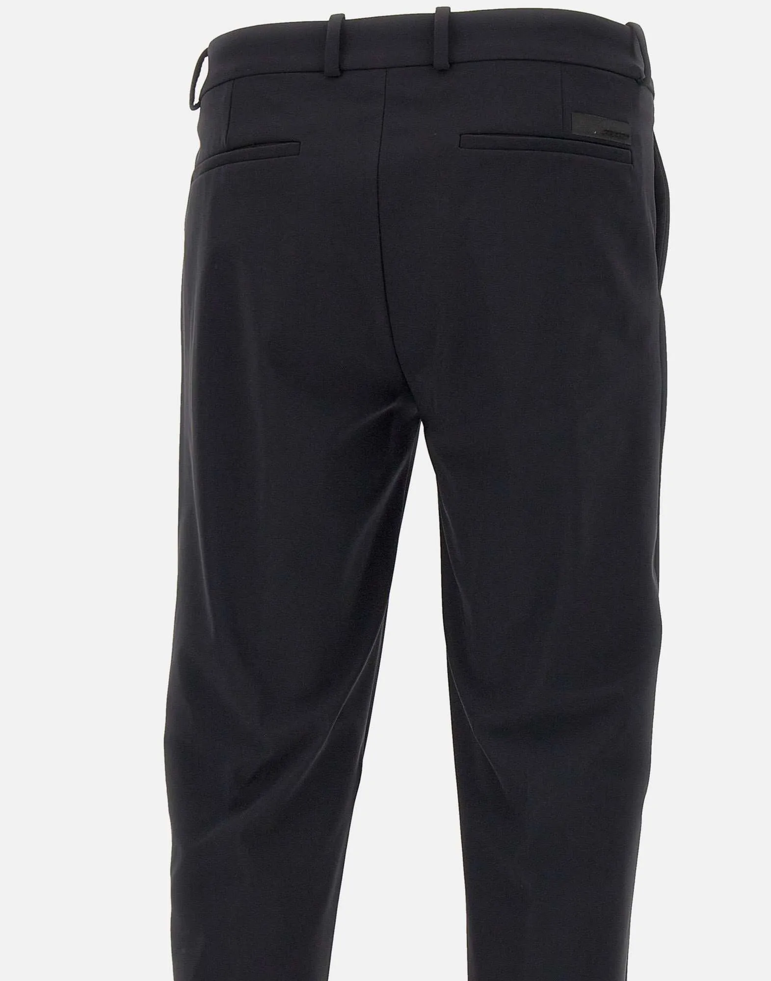 Winter Chino Black Slim Fit Trousers