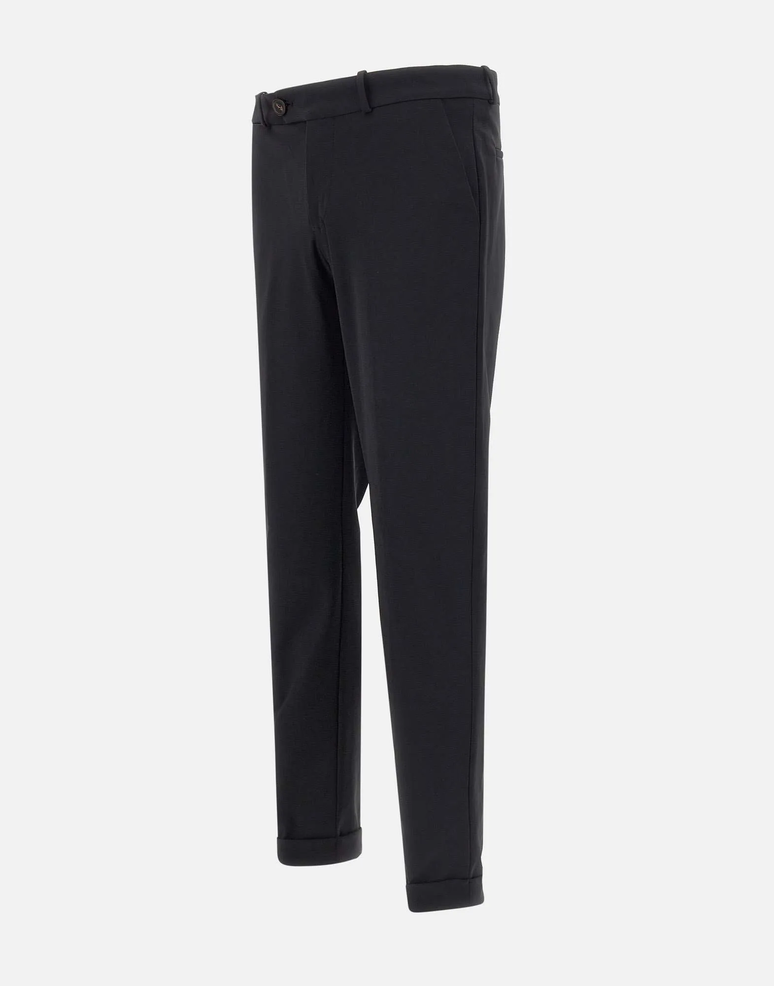 Winter Chino Black Slim Fit Trousers