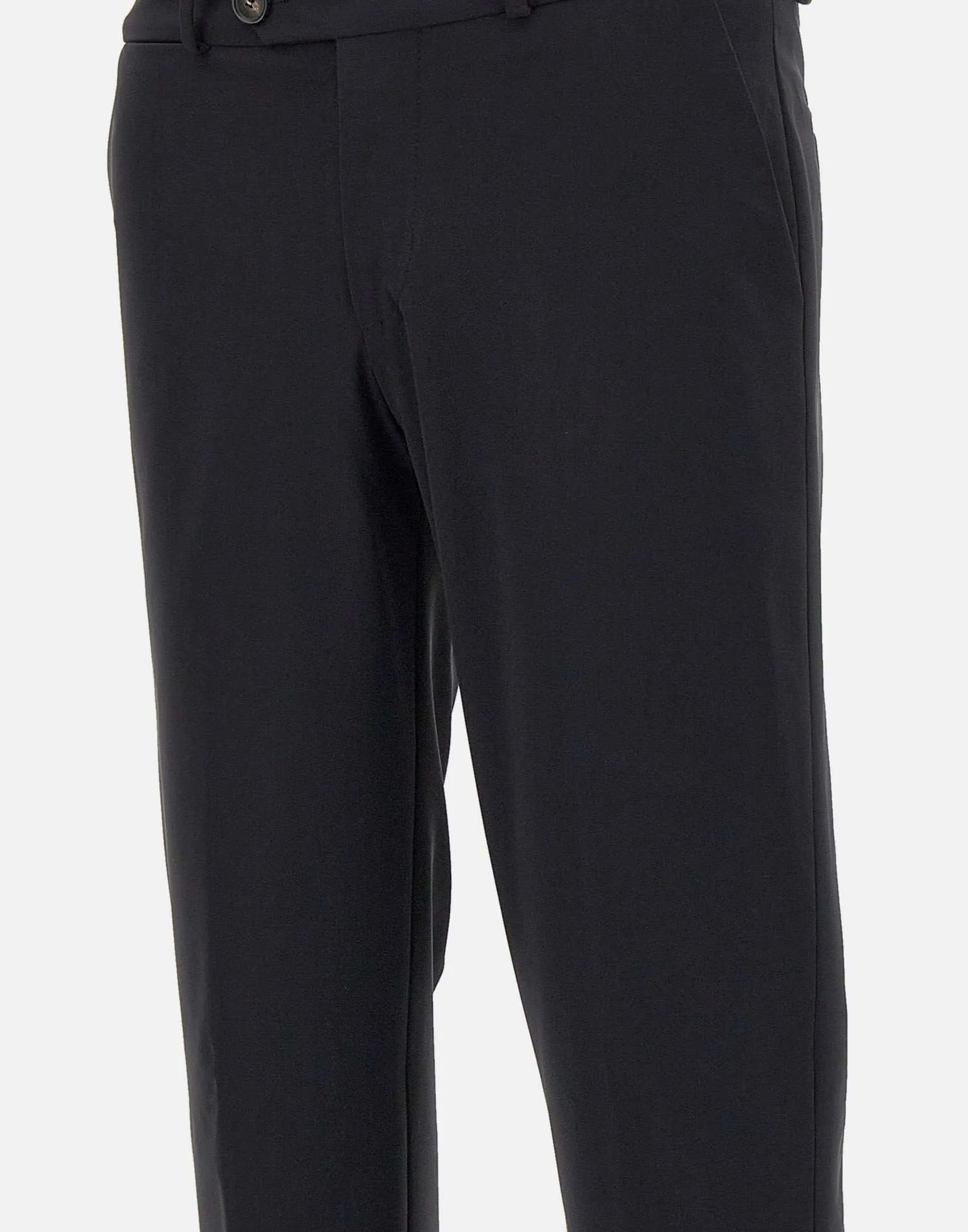 Winter Chino Black Slim Fit Trousers